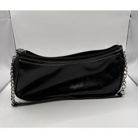 Vintage Y2K XOXO Shoulder Bag Black Chain Strap Punk Retro Cottagecore Boho - Picture 4 of 5